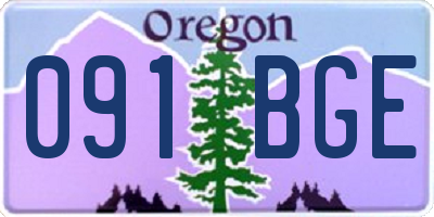 OR license plate 091BGE