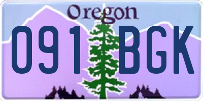 OR license plate 091BGK