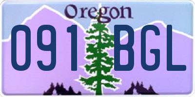 OR license plate 091BGL