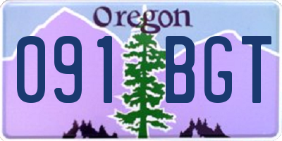 OR license plate 091BGT