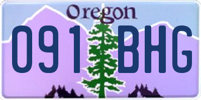 OR license plate 091BHG