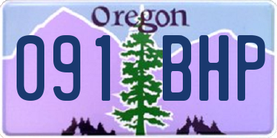 OR license plate 091BHP