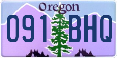 OR license plate 091BHQ