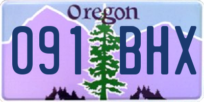 OR license plate 091BHX