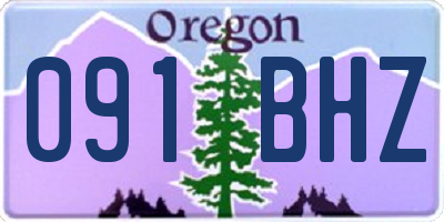 OR license plate 091BHZ