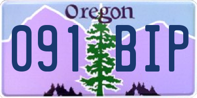 OR license plate 091BIP