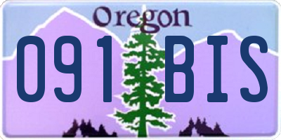 OR license plate 091BIS