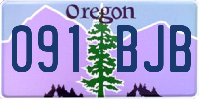 OR license plate 091BJB