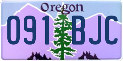 OR license plate 091BJC