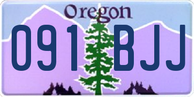 OR license plate 091BJJ