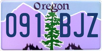 OR license plate 091BJZ