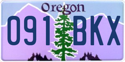 OR license plate 091BKX