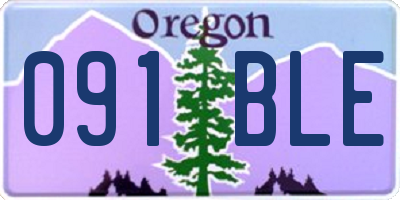 OR license plate 091BLE