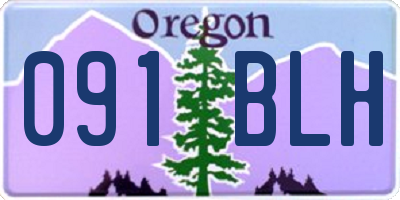 OR license plate 091BLH
