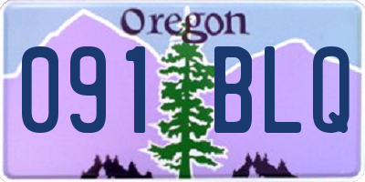 OR license plate 091BLQ