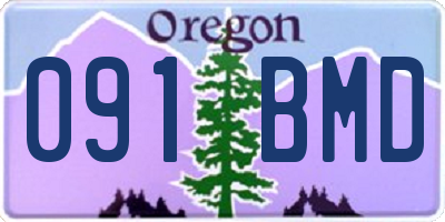 OR license plate 091BMD