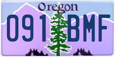 OR license plate 091BMF
