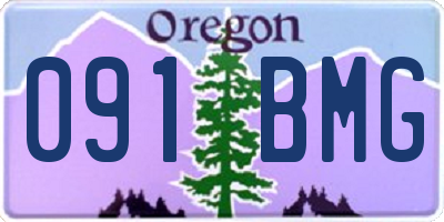 OR license plate 091BMG