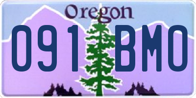 OR license plate 091BMO
