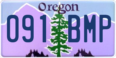 OR license plate 091BMP