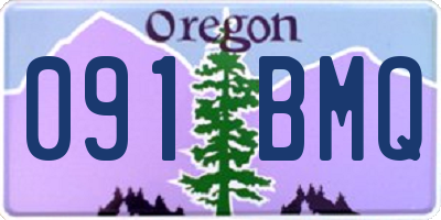 OR license plate 091BMQ