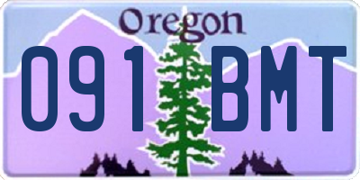 OR license plate 091BMT