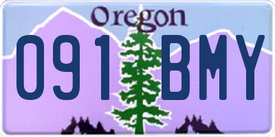 OR license plate 091BMY