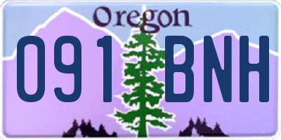 OR license plate 091BNH
