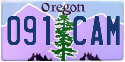 OR license plate 091CAM