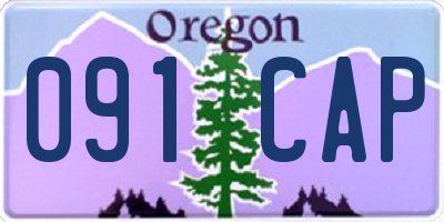 OR license plate 091CAP