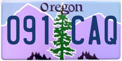 OR license plate 091CAQ