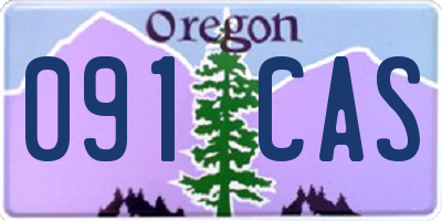 OR license plate 091CAS