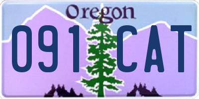 OR license plate 091CAT