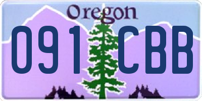 OR license plate 091CBB