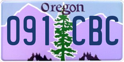 OR license plate 091CBC
