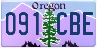 OR license plate 091CBE
