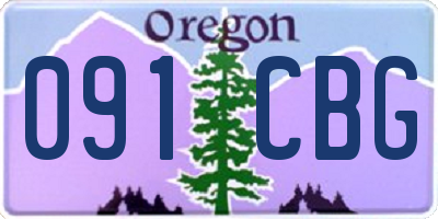 OR license plate 091CBG