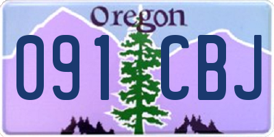 OR license plate 091CBJ