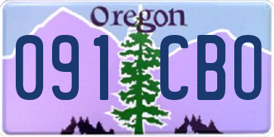 OR license plate 091CBO