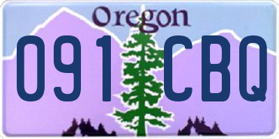 OR license plate 091CBQ