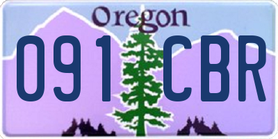 OR license plate 091CBR