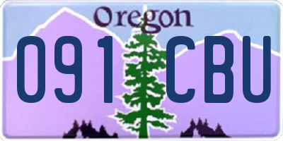 OR license plate 091CBU