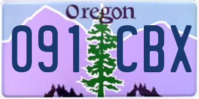 OR license plate 091CBX