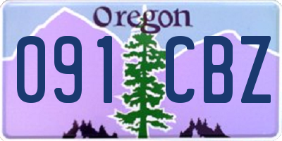 OR license plate 091CBZ