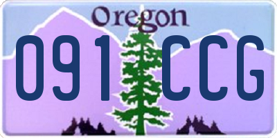 OR license plate 091CCG