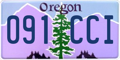 OR license plate 091CCI