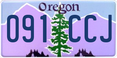 OR license plate 091CCJ