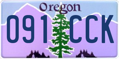 OR license plate 091CCK