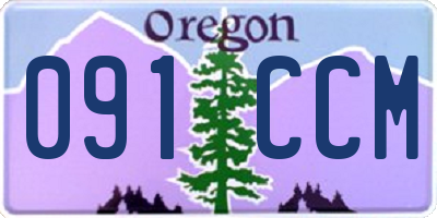 OR license plate 091CCM