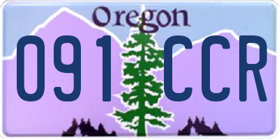 OR license plate 091CCR